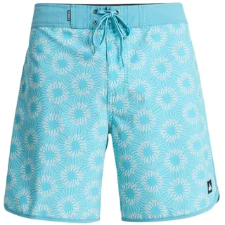 QUIKSILVER Badeshorts Surfsilk Scallop 18 Aqua Ocean Mayhem 31