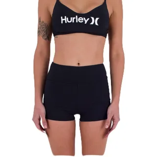 Hurley Damen Max Solid Swim Short Bikinihöschen, Black, S