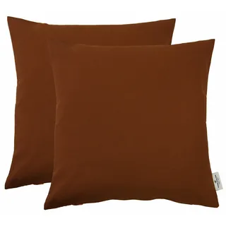 Tom Tailor Kissenbezug Dove 48 x 48 cm Braun
