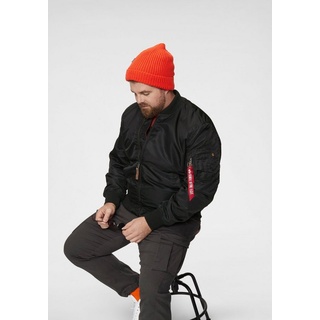 Alpha Industries Bomberjacke MA-1 VF59 LONG gefüttert schwarz 4XL