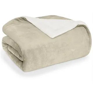 Blumtal Kuscheldecke 130 x 150 cm Beige