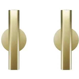 Minimalistische Wandvase Set van 2 - Gouden Decoratie voor Bloemen - Gold