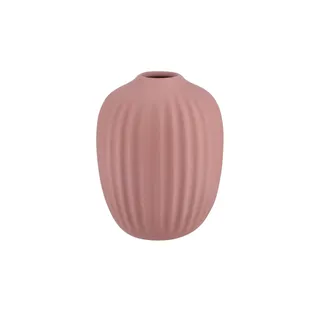 Vase ¦ rosa/pink ¦ Steinzeug ¦ Maße (cm): H: 10,2  Ø: 8