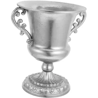 TOPPERFUN Vintage Blumentopf Aus Metall Für Sukkulenten Retro Blumenvase Für Inneneinrichtung Pflanzgefäß Im Römischen Stil Für Hochzeitsdekor Dekorativer Topf Für Pflanzen