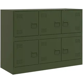 vidaXL Sideboard 99 x 73 x 39 cm Olivgrün
