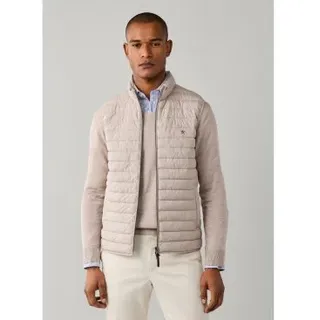 Hackett London für Herren. HM4000197 Weste Ultra beige (S), Lässig, Polyester
