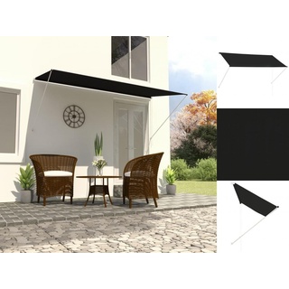 vidaXL Markise »Einziehbare Markise 250150 cm Anthrazit Balkon Terrasse« schwarz