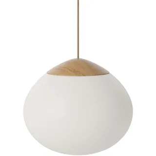 Bolia - Acorn Pendelleuchte Ø 32 cm, Eiche geölt / Opalglas matt