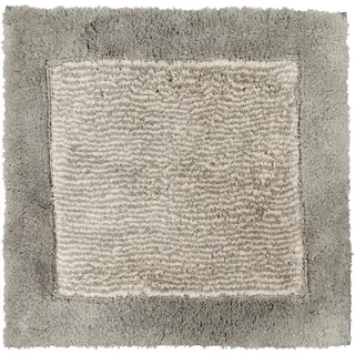 CAWÖ Luxury Home Two-Tone 590 Badteppich 60 x 60 cm graphit