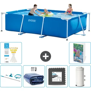 Rechteckiger Frame Pool - 300x200x75 Cm - 7-teilig  S43