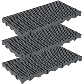 Robuste Roste für Brunnen und Waschbecken, 61 x 30,5 cm, für Teiche und Wassergarten, geeignet für Wasserspiele, Teiche, Springbrunnen, Landschaftsgestaltung, verstärktes PP-Material (Gitterstil), 3