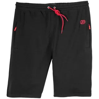 ADAMO Jogg-Bermudas Adamo kurze Jogginghose Übergröße schwarz gerippt schwarz 8XL