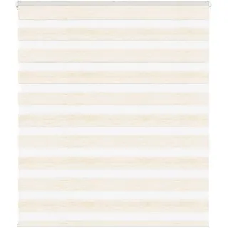vidaXL Doppelrollo Marmorbeige 135 x 200 cm Zebra/beige
