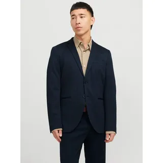 Jack & Jones Sakko JPRJAXON Jersey Blazer mit Stretch für stylischen Look meliert, modisch, slim fit, Materialmix blau 56