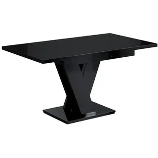 altdecor Esstisch 80 x 75 x 120 cm schwarz