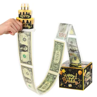 Sibba Geburtstag Überraschungsbox Geschenkbox Happy Birthday DIY Geldgeschenke Geld Geschenkverpackung Spardose für Eltern Erwachsene Liebhabe Kinder Familie Freunde Hochzeit Weihnachten Valentinstag