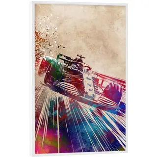 artboxONE Poster mit weiem Rahmen 45x30 cm Sport/Motorsport Autos Rennsport Kunst H - Bild Auto autorennen Autos
