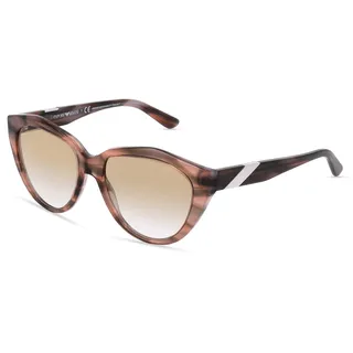 Emporio Armani EA4178 Damen-Sonnenbrille Vollrand Butterfly Acetat-Gestell, pink