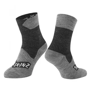 SealSkinz Bircham Socken schwarz/grau XL
