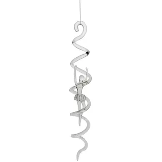 Glas-Windspirale mit Ballerina 26 cm – böhmisches Glas | Handarbeit