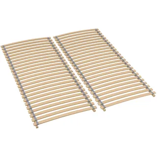 Sleepneo Rollrost 160x200, fertig montiert und gerollt, 28 Latten, Blauer Engel Zertifiziert, Lattenrost 160 x 200 cm aus Buchenholz, Traglast 130kg