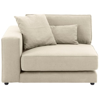 OTTO products Sofa-Eckelement Grenette, frei oder als Teil des Modulsofas, Baumwollmix oder recycelte Stoffe beige 113 cm x 77 cm x 102 cm