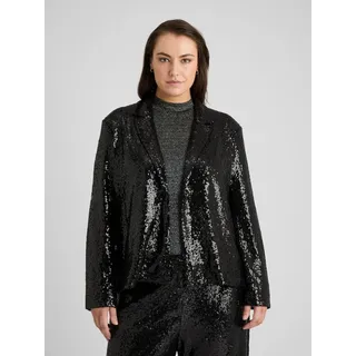 Guido Maria Kretschmer Curvy Kurzblazer Daphne (1-tlg) Pailletten schwarz 52