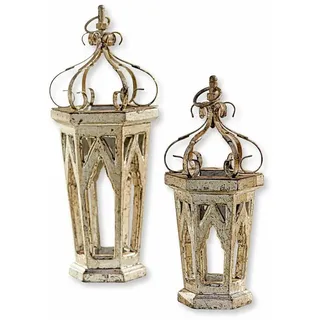 Mirabeau Weihnachtsfigur Deko-Objekt 2er Set Morvant antiksilber (2er Set, 2er Set) silberfarben