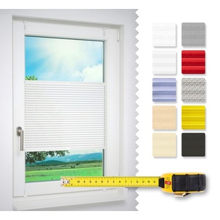 Lysel Home Plissee NACH MAß Qualität Made in Germany ohne Bohren zum Klemmen Fenster Rollo Jalousie Sichtschutz Sonnenschutz