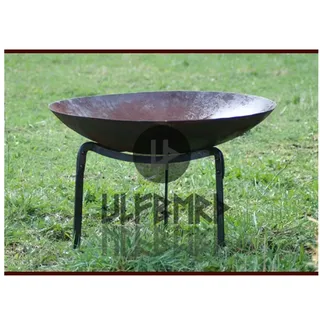 Ulfberth Geschmiedeter Ständer für Feuerschüssel, Feuerschalen Fuß | für ca. 50 - 80 cm Schalen, Lagerfeuer, Handgeschmiedet, Wikinger, Mittelalter, Reenactment, LARP, Garten, Camping