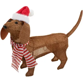 ECD Germany Weihnachtsfigur 60 x 43 cm Braun