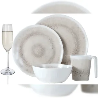 moritz Geschirr Set 16-tlg. Amboss Design 4 Personen
