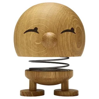 Hoptimist Bimble, Holzdeko, Wackelfigur & Glücksbringer aus Holz, Deko Skandinavisch, Deko Wohnzimmer, Büro & Schreibtisch, Tolle Kleine Geschenke, 10 x 10 x 14 cm, Large, Oak