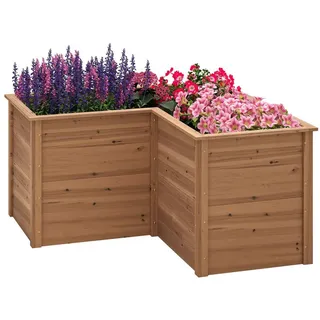 Costway Hochbeet 120 x 59 x 84 cm Braun