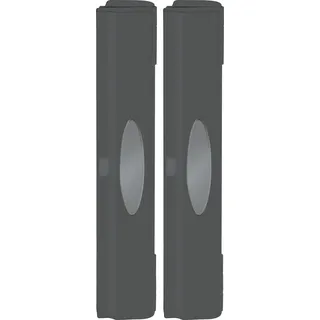 Folienspender WENKO "Modell Perfect-Cutter", silber (anthrazit, silberfarben), B:38cm H:5,2cm L:6,7cm, Küchenrollenhalter, für Folienrollen bis 33 cm Breite, für Alufolien und Frischhaltefolien