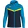 Kapuzenjacke Blau/Neongelb 40