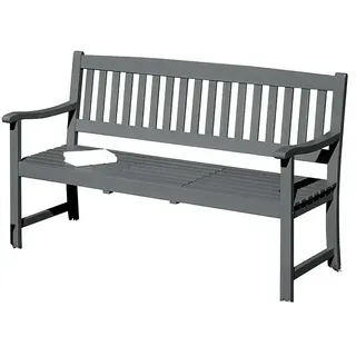 Sunfun Svenja Gartenbank  (B x T x H: 150 x 64 x 92,5 cm, Hartholz, Anthrazit)