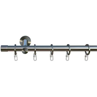INDEKO Vorhangstange Linz 1-läufig Ø 16 mm 130 cm Weiß