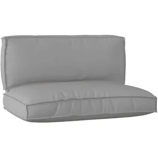 vidaXL Palettenkissen 2 St. grau