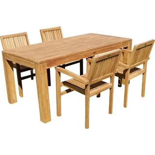 ASS Altenburger Teak Set 5-tlg. Braun