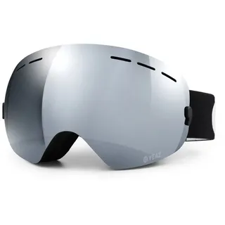YEAZ Ski- Snowboardbrille ohne Rahmen silber verspiegelt XTRM-SUMMIT