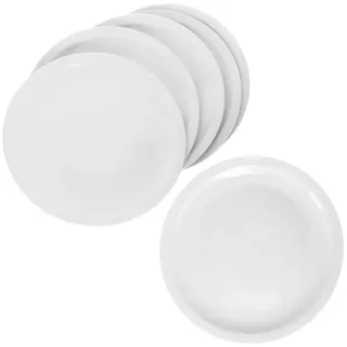 MamboCat Pizzateller 6er Set Bianco Pizzateller Ø30,5cm Teller weiße große Platte weiß