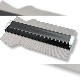 FAMEX Shinwa 45002 Konturenlehre A, 150 mm, hochwertige Kopierlehre aus Edelstahl