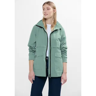 Anorak CECIL "Short Trench Jacket" Gr. M (40), grün (breezy mint) Damen Jacken Lange mit Stehkragen und im TrenchCoat-Stil