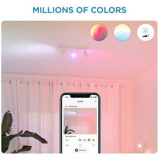 WiZ Colors 8719514551893 LED Spotleuchte Imageo 2x5 | Gu10 | 700lm | 2200-6500K | RGB - dimmbar, weiß