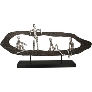 Dekofigur CASABLANCA BY GILDE "Skulptur "Hang out"" Dekofiguren Gr. B/H/T: 75 cm x 35 cm x 10 cm, schwarz Deko-Objekte