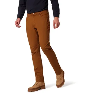 5-Pocket-Hose "RANDO", Herren, Gr. 38, Länge 32, braun (camel), Web, Obermaterial: 98% Baumwolle, 2% Elasthan, PIONEER AUTHENTIC JEANS, unifarben, casual, regular fit lang, Hosen, im Five-Pocket Style