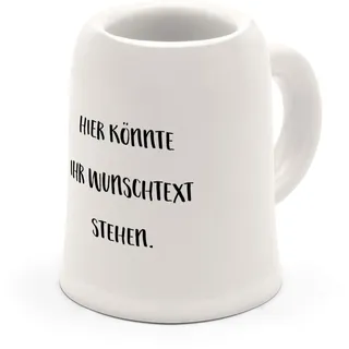 printplanet - Schnapsglas Wunschtext selbst gestalten - Mini Bierkrug personalisieren und bedrucken – Bis zu drei Textzeilen