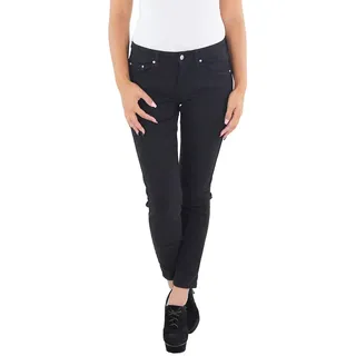 Sotala Damen Röhrenjeans Röhren Hüftjeans Hose Stretch Hüfthose Skinny Slim Fit Jeans Schwarz - 42