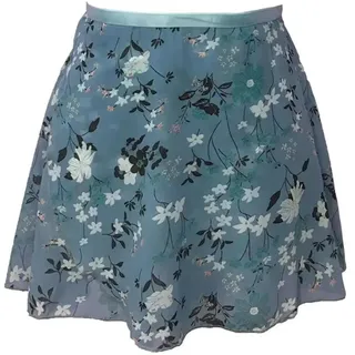 HKYBCF Ballett Wickelrock Tanzrock Ballett Schürze Rock Erwachsene Chiffon Blume Praxis Trikot Tanzen Tragen Mädchen Blumen Druck Ballett Tutu Tanzen Kleid(Color-07,L Height145-170cm)